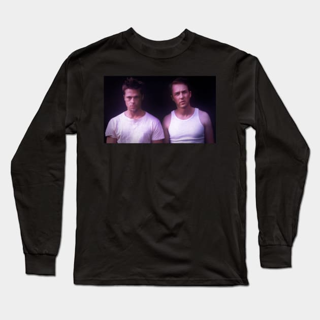 Fight Club Duo Long Sleeve T-Shirt by Paskwaleeno